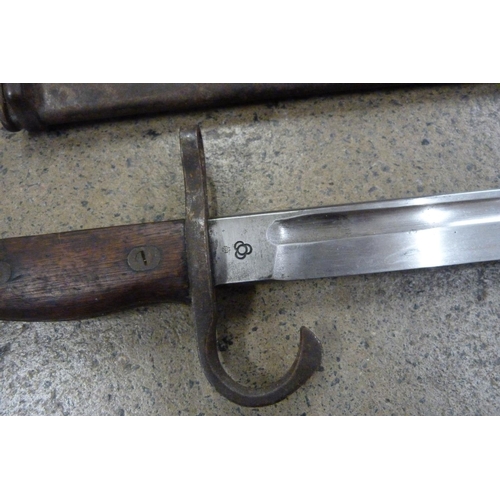 917 - A Japanese Arisika WWII bayonet, Tokyo Arsenal Foundry mark