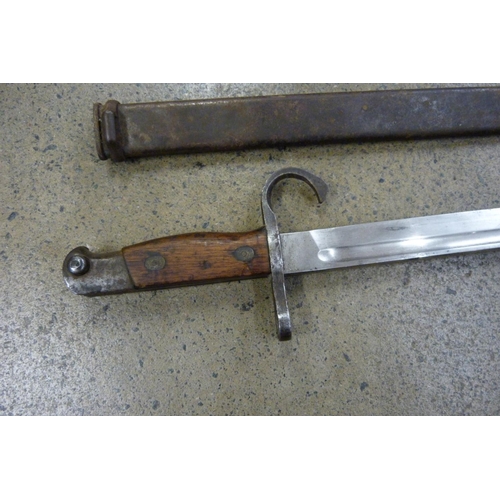 917 - A Japanese Arisika WWII bayonet, Tokyo Arsenal Foundry mark