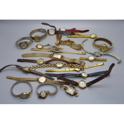 926 - A collection of wristwatches including Sekonda, Lorus, Rotary, etc. (23)