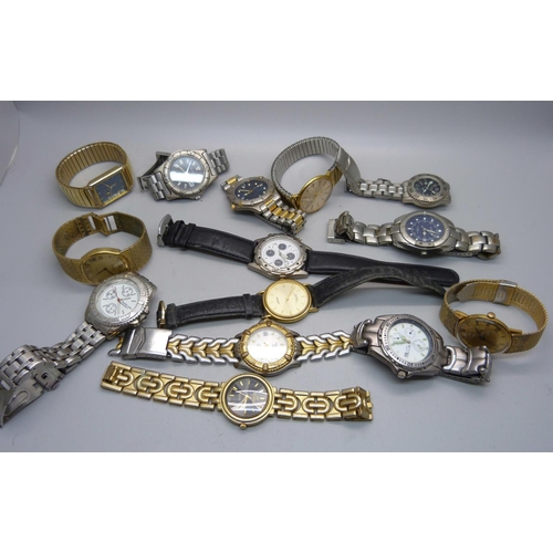 929 - Fourteen gentleman's wristwatches, including Lorus and Rotary