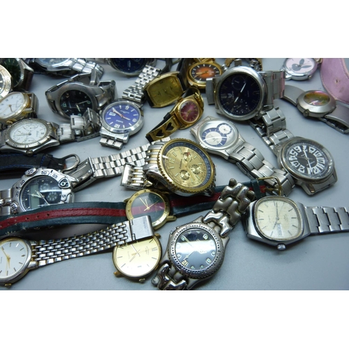 934 - A collection of gentleman's wristwatches including Rotary