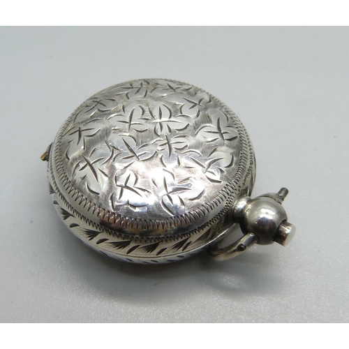 941 - A silver sovereign case, Birmingham 1900