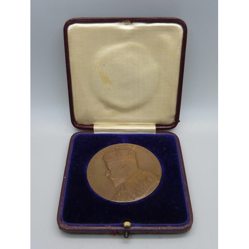 996 - An Edward VII bronze medal, 'National Medal for Success in Art, Board of Education', Lilian Jaggs, 1... 