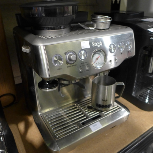 3006 - Sage Pump The Barista Express Coffee Machine (model: BES875BSS) original RRP £449.99 + VAT (288-36) ... 