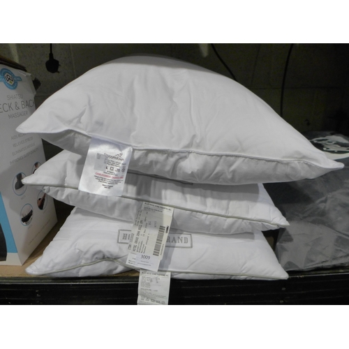 3009 - Two Hotel Grand Down Roll Jumbo Pillows and a Snuggledown Pillow  (288-154,193) * This lot is subjec... 