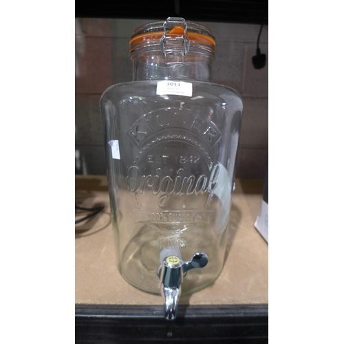 3011 - Kilner Drink Dispenser (8l) (288-147) * This lot is subject to VAT