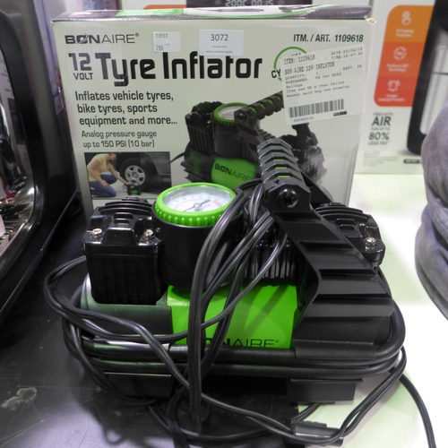 3072 - Bon Aire 12V Inflator (model:- TC12CUK) (288-230) * This lot is subject to VAT