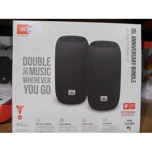 3087 - Two JBL Link Portable Speaker (288-262) * This lot is subject to VAT