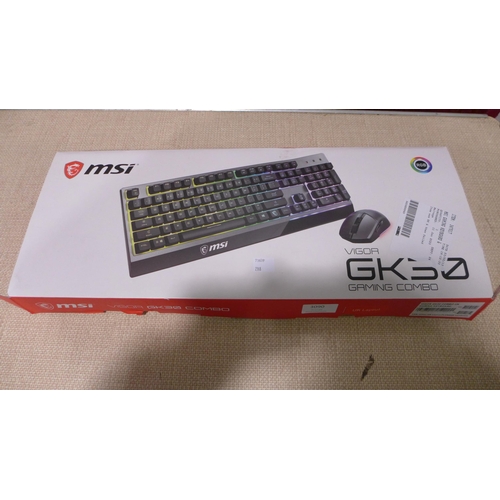 3090 - MSi Vigor Gaming Keyboard & Mouse (model:- GK30) (288-250) * This lot is subject to VAT