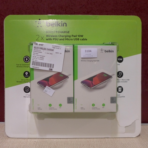 3104 - Belkin Wireless Charging Pads (10w) (286-222) * This lot is subject to VAT