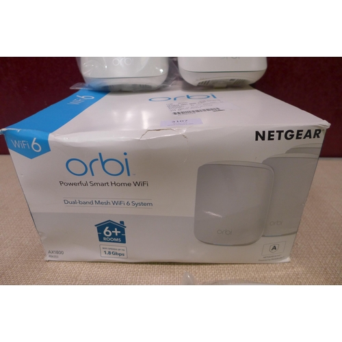 3107 - Netgear Orbi Mesh Wifi System (model:- RBK353-100EUS), original RRP £219.99 + VAT (288-164) * This l... 