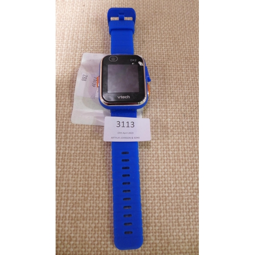 3113 - Vtech Blue Smart Watch (DX2) (288-244) * This lot is subject to VAT