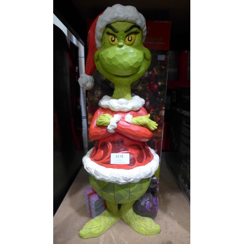 3178 - Grinch Santa Statue (286-86) * This lot is subject to VAT