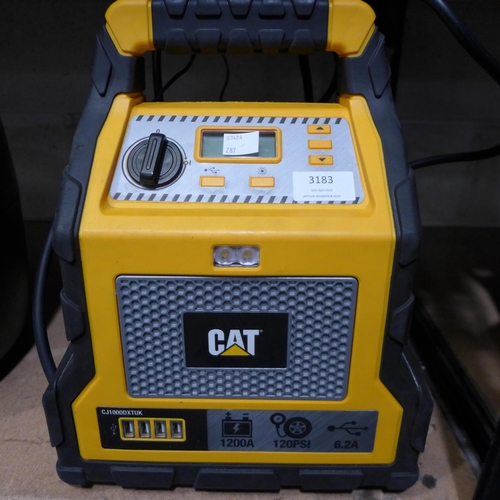 3183 - Cat Jump Starter 1200 Amp (model:- CJ1000DXT) (286-84) * This lot is subject to VAT