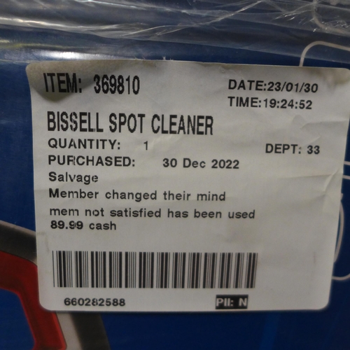 3186 - Bissell Spot Cleaner (model:- 36981), original RRP £99.99 + VAT (286-75) * This lot is subject to VA... 