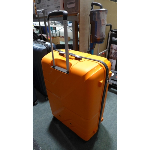 3200 - American Bon Air Large 79cm Orange Hardside Spinner Case (288-270) * This lot is subject to VAT