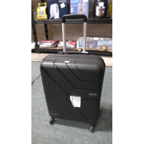 3206 - American Tourister Jetdriver Black Carry-On 55cm 4 Wheel Spinner Hardside Suitcase (288-293) * This ... 