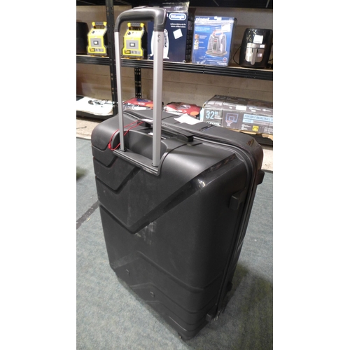 3209 - America Jetdriver Large 79cm 4-Wheel Hardside Spinner Black Suitcase  (286-73) * This lot is subject... 