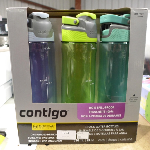 3224 - Contigo Autoseal 24oz Water Bottles (286-198) * This lot is subject to VAT