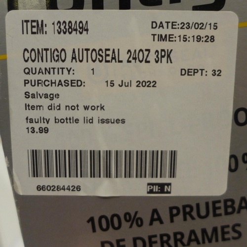 3224 - Contigo Autoseal 24oz Water Bottles (286-198) * This lot is subject to VAT