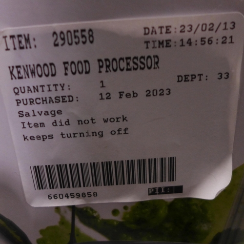 3269 - Kenwood Multipro Food Processor    (288-286) * This lot is subject to VAT