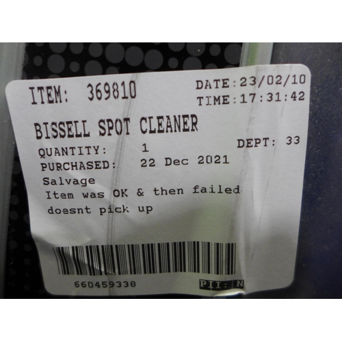 3285 - Bissell Spot Cleaner (model:- 36981), original RRP £99.99 + VAT      (288-294) * This lot is subject... 