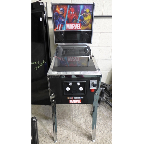 3341 - Arcade1Up Dual Plug Marvel Pinball Machine, (Main Screen Faulty) original RRP £569.99 + VAT (288-29)... 