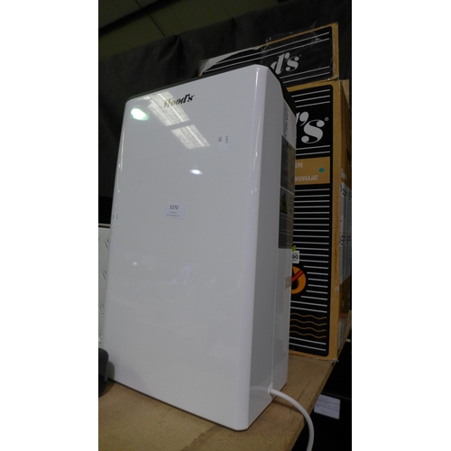 3370 - Woods White Dehumidifer (model:- MDK11), original RRP £116.66 + VAT (288-219) * This lot is subject ... 