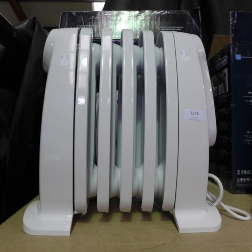 3376 - Delonghi Nano Radiator (model:- TRNS0505M) (288-68) * This lot is subject to VAT