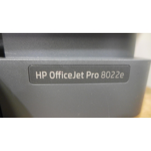 3378 - HP Officejet Pro 8022E AIO Printer, original RRP £127.99 + VAT (288-67) * This lot is subject to VAT