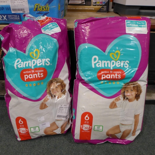 3380 - Pampers Active Fit Nappy Pants (Size 6) (288-189) * This lot is subject to VAT