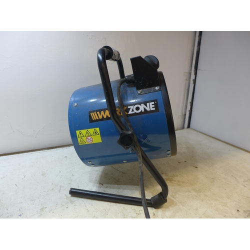 2030 - Workzone 3kw workshop fan heater, 2000W, 220-240V