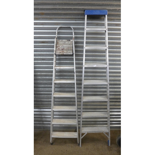 2392 - Abru step ladder and Clow lean to van ladders