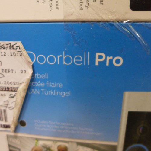 3099 - Ring doorbell Pro and chime pro (288-801)  * This lot is subject to vat