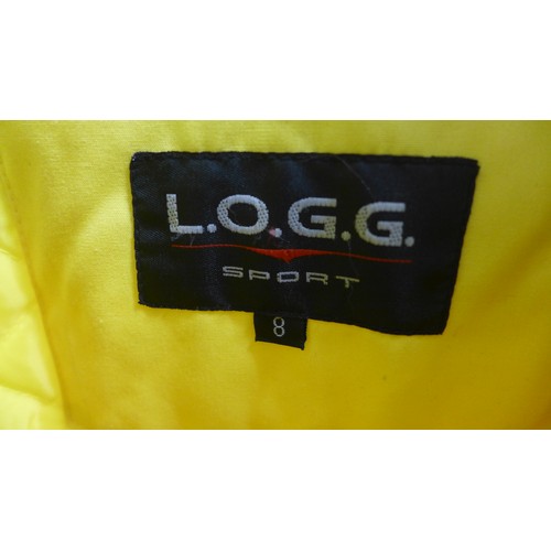 2379A - L.O.G.G. Sport yellow raincoat, size UK 8