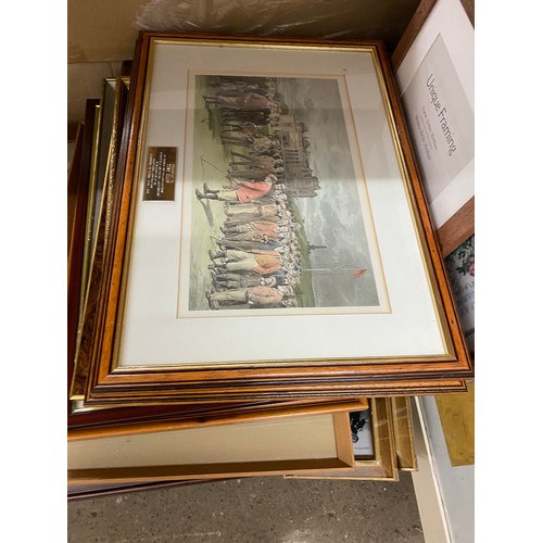 2079 - Large quantity of framed prints