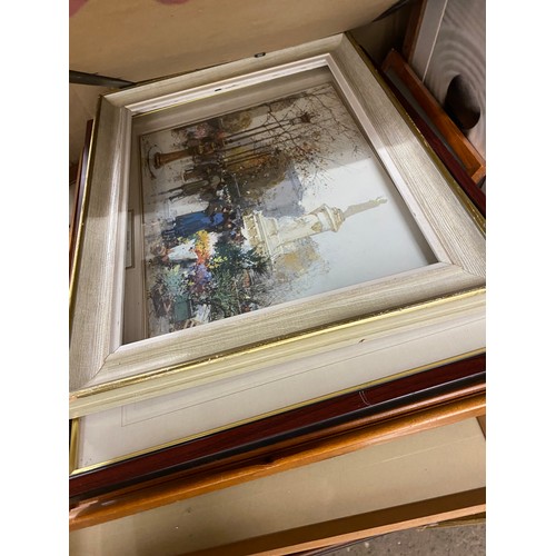 2079 - Large quantity of framed prints