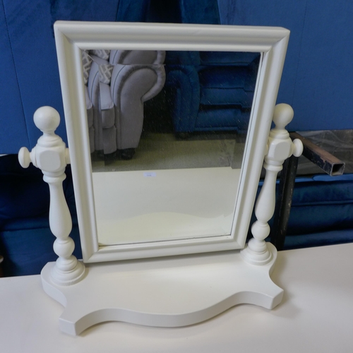 1498 - A cream painted pine six drawer dressing table with mirror, upholstered stool and a pair of three dr... 