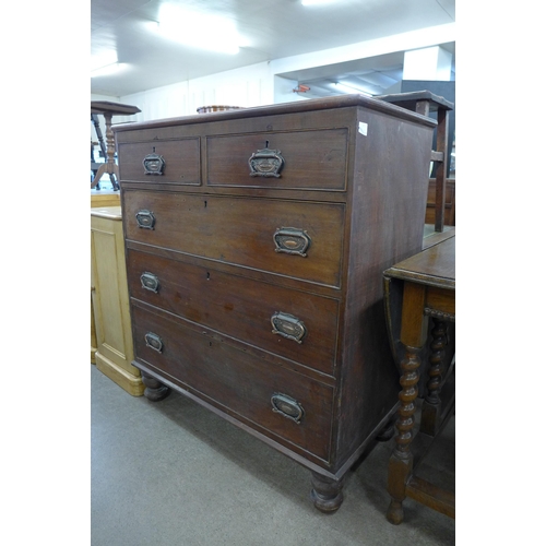 143 - A Victorian mahogany chest of drawers