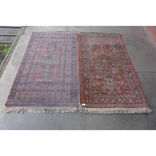 170 - Two Eastern hand made rugs