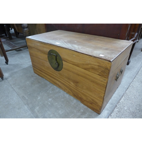 175 - A Chinese camphorwood blanket box