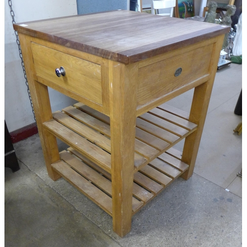 239 - A beech kitchen island