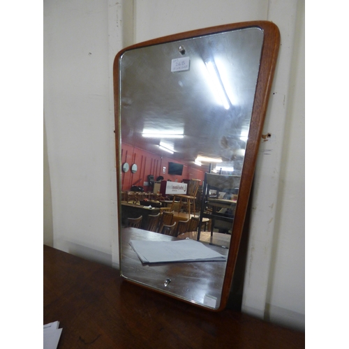 26B - A teak framed mirror