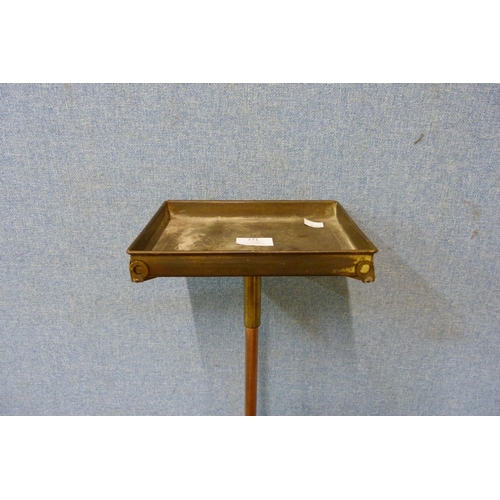 271 - A Victorian copper and brass stand