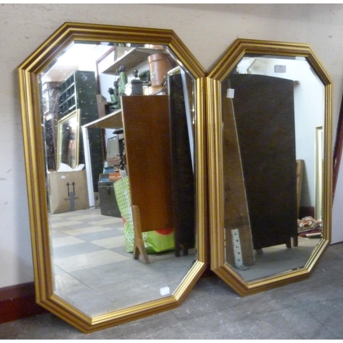 361 - A pair of gilt framed mirrors