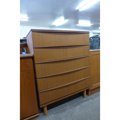 72 - A Danish teak chest of drawers