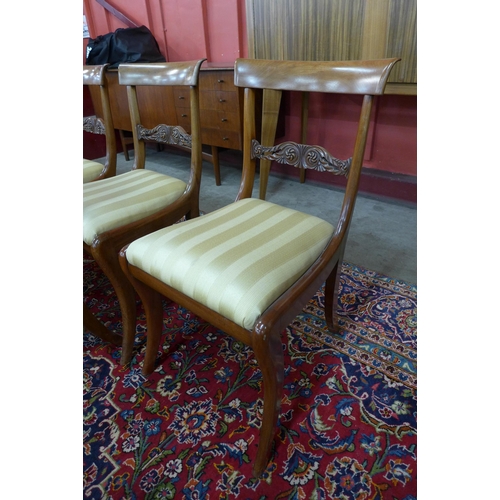 79 - A set of ten Regency mahogany dining chairs