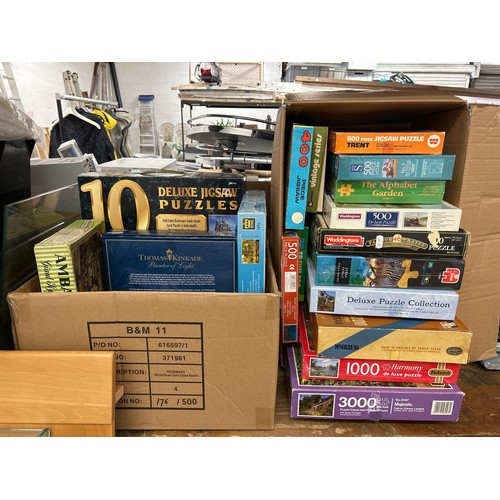 2083 - 2 Boxes of jigsaws