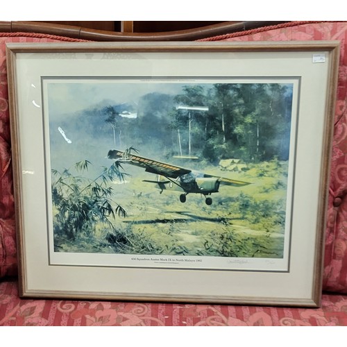 363A - A signed David Shepherd limited edition aviation print; 656 Squadron Auster Mark IX in North Malaysi... 