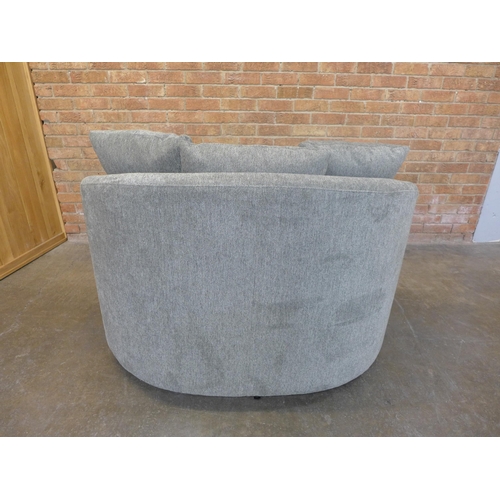 13 - Fabric Light Grey Fabric Swivel Chair, original RRP £441.66 + VAT (H=100cm x W=135cm x D=100cm) (416... 